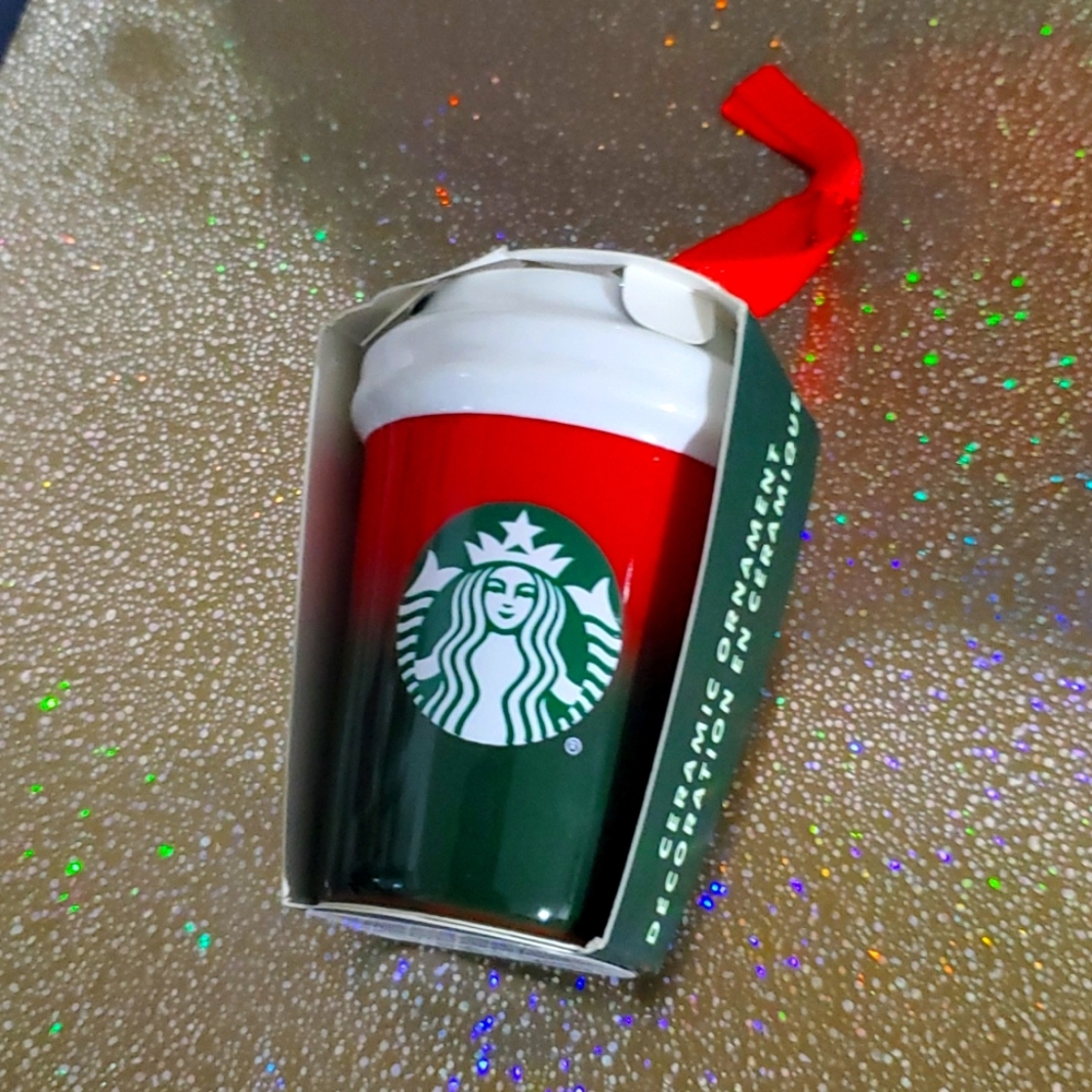 Starbucks Red/Green Ornament 2021 Holiday Release BNWT